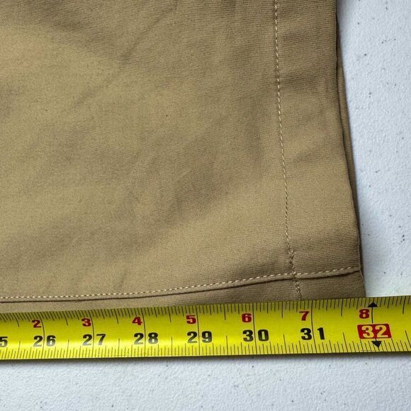 Eddie Bauer Outdoor Pants Mens 38x32 Tan‎ Golf Golfer Fish Fishing Casual Khakis - Picture 15 of 16